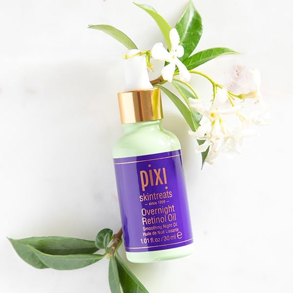 Pixi Beauty Overnight Retinol Oil | Smoothing Night Oil | Peptides Help Firm & Revitalize Skin | Improves Appearance of Fine Lines | 1.01 Fl Oz