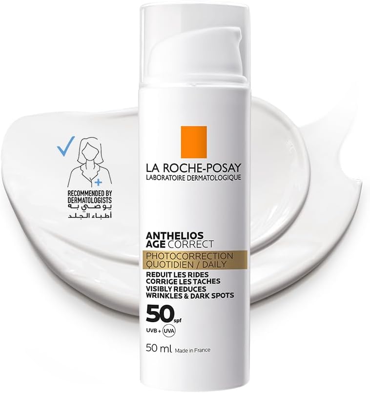 La Roche Posay Anthelios Age Correct SPF50 Anti Ageing Invisible Sunscreen with Niacinamide 50ml