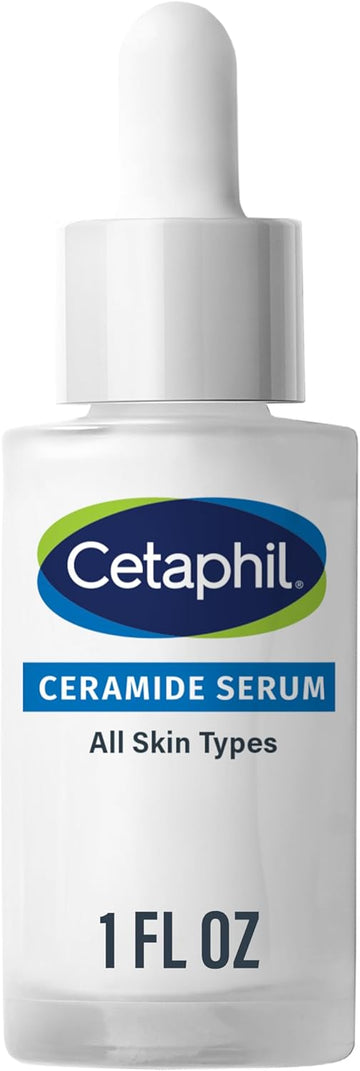 Cetaphil Ceramide Serum, Hydrates and Restores Skin Barrier, Formulated with Ceramides & Centella Asiatica, Designed for Sensitive Skin, Fragrance Free, Dermatologist Tested, 1oz