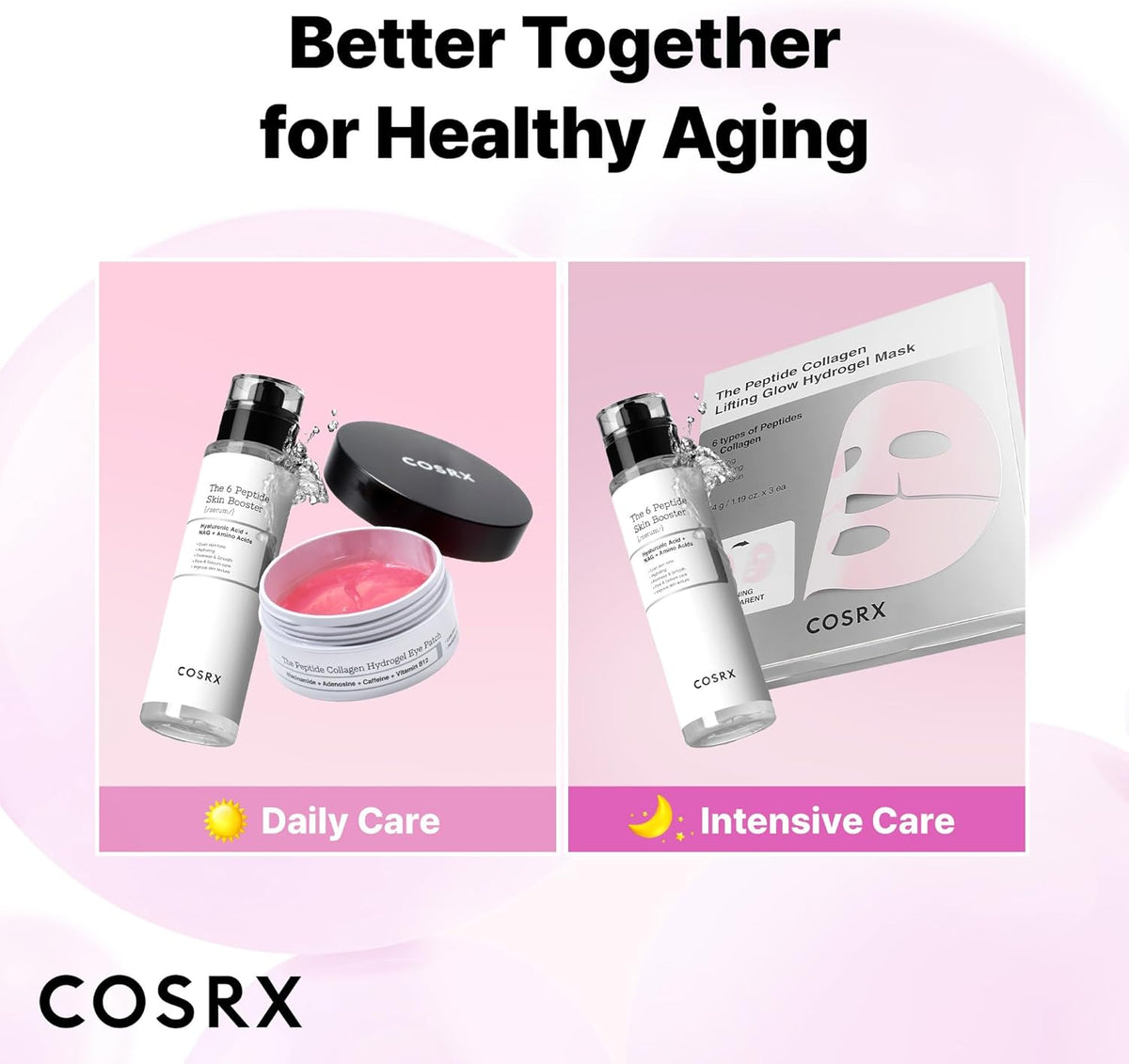 COSRX 6 x Peptide Collagen Booster Toner Serum 150 ml / 5.07 Fl.Oz, Skin Renewal Boosting Facial Essence, Niacinamide & Hyaluronic Acid for All Skin Types, Korean Skincare, Paraben Free