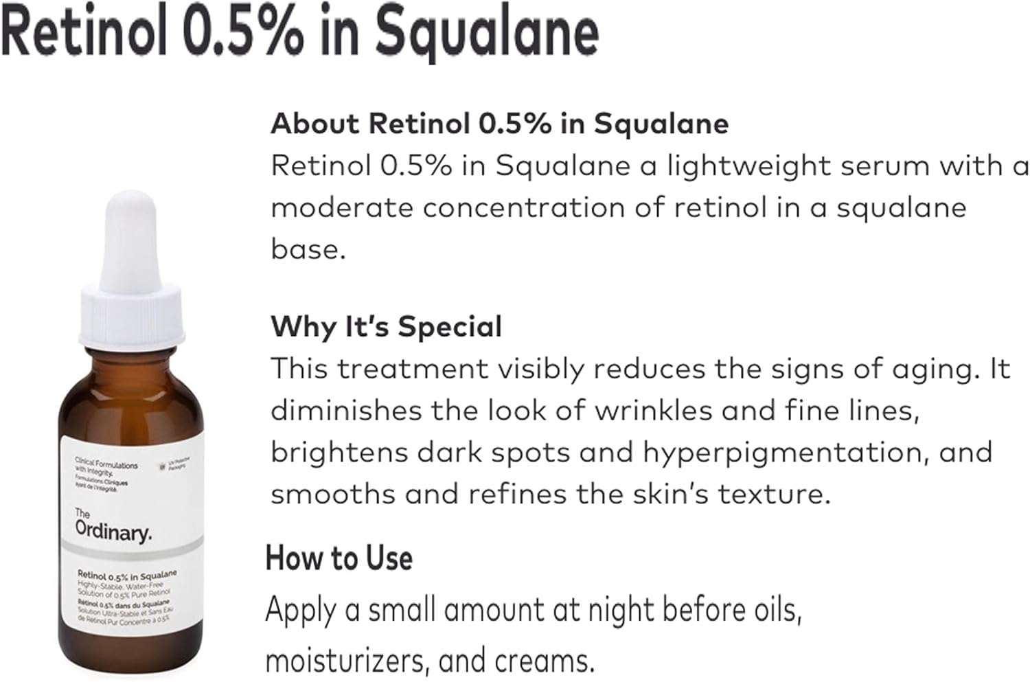 The Best Retinol Serum for Visible Anti-Ageing Results — The Ordinary 0.2% Retinol in Squalane