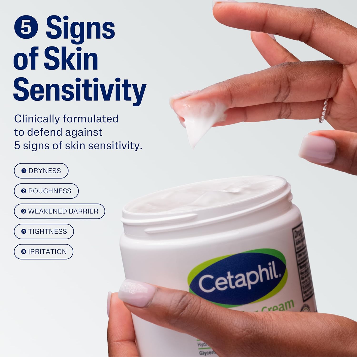 Cetaphil Moisturizing Cream, Face & Body Moisturizer for Men & Women, Dry to Very Dry and Sensitive Skin, Unscented, 453g