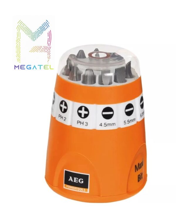مجموعه 10 عددی سری پیچ گوشتی آ ا گ AEG مدل MAXI-BIT